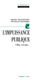 L'Impuissance publique - Calmann-Lévy - 01/04/1994