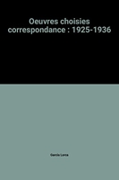 Correspondance - 1925-1936