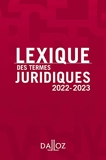 Lexique des termes juridiques 2022-2023 30ed