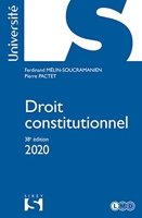 Droit constitutionnel 2020 - 38e Ed.