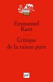 Critique de la raison pure - Presses Universitaires de France - PUF - 07/07/2004