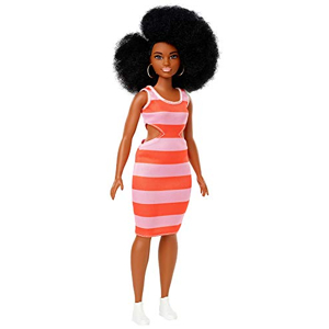 Barbie Fashionistas poupée mannequin #105 brune avec coupe afro et