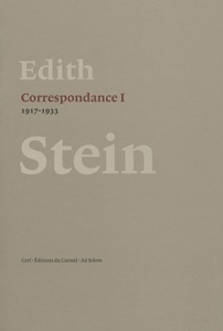 Correspondance I d'Edith Stein
