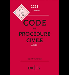 Code de procédure civile 2022 113ed