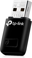 TP-Link Clé WiFi Puissante N300 Mbps, mini adaptateur USB wifi, dongle wifi, Bouton WPS, compatible avec Windows 11/10/8.1/8/7/XP, Mac OS X 10.9-10.13, Linux , Noir, TL-WN823N