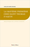 La matière première chez saint Thomas d'Aquin