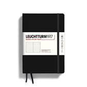 LEUCHTTURM1917 329398 Carnet de notes Medium (A5), Couverture rigide, 251 pages numérotées, Noir, pointillés