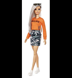 Barbie Fashionistas poupée mannequin #105 brune avec coupe afro et