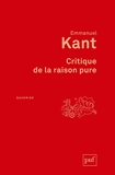 Critique de la raison pure - Traduction française avec notes par A. Tremesaygues et B. Pacaud - PUF - 17/08/2012