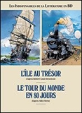Les incontournables de la littérature en BD, en 2 vol. L'île au trésor / Le tour du monde en 80 jours