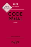 Code pénal 2023 120ed - Annoté - Dalloz - 30/06/2022