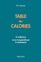 Table Des Calories, 5e Ed.