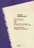 Lecons De Philosophie - Tome 1, Philosophie Grecque, Le Rationalisme Classique