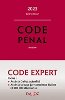 Code Dalloz Expert. Codes pénal et procédure pénale 2023