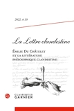 La Lettre clandestine n° 30 - Émilie Du Châtelet et la littérature philosophique clandestine (2022) (2022)