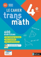 Cahier Transmath 4è - Cahier de l'élève 2021 - Edition 2021