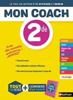 Mon Coach 2de - Toutes les matières Seconde 2023 - Mathématiques, Physique-Chimie, SVT, SES, Français, Histoire-Géographie, Anglais