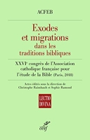 Exodes et migrations dans les traditions bibliques