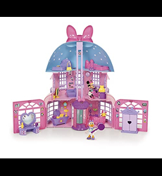 Disney La Maison avec 2 figurines Minnie et Daisy (6cm) et plus de