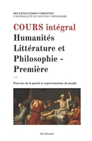 Cours intégral - Humanités, Littérature et Philosophie - Première