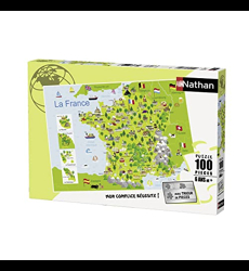 Nathan - Puzzle Enfant - 100 pièces - Carte de France - Fille ou garçon  dès les Prix d'Occasion ou Neuf
