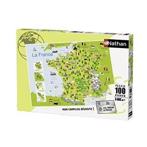 Nathan - Puzzle Enfant - 100 pièces - Carte de France - Fille ou garçon  dès les Prix d'Occasion ou Neuf