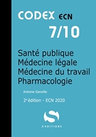 Santé publique médecine légale médecine du travail pharmacologie - Codex ecn 7/10