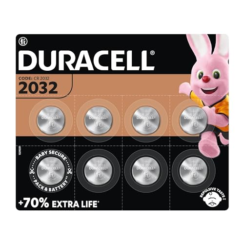 Duracell 2032 Pile bouton lithium 3V, lot de 4, avec Technologie Baby  Secure, pour porte-clés, balances et dispositifs portables et médicaux  (DL2032/CR2032) : : High-Tech