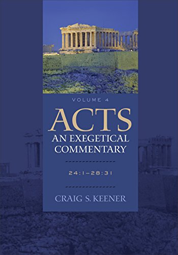 A Commentary on the Acts of the Apostles which cannot be ignored. C.S. Keener, <i>Acts. An Exegetical Commentary</i>, 2012-2015