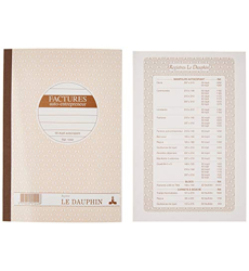 Exacompta - Réf. 930E - 1 Piqûre recettes-dépenses - Numérotée - Format  vertical - Dimensions extérieures : 21 x 19 cm - 80 pages - Couleurs