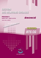 Gestion des relations sociales - Enoncé - Processus 4 du BTS CG