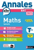 Annales BAC 2023 Maths Terminale - Corrigé - Maths Tle - Sujets et corrigés - Enseignement de spécialité Terminale - Epreuve finale - Corrigé