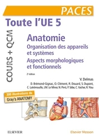Toute l'UE 5 - Anatomie - Cours + QCM - Organisation des appareils et des systèmes - Aspects morphologiques et fonctionnels