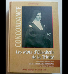 Mots d'Elisabeth de la Trinité, Les - Concordance précédée d'un Essai