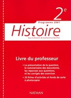 Histoire 2e Livre Du Professeur 2001