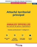 Attaché territorial principal 2023 - Examen professionnel. Catégorie A