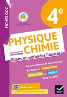 FICHES DOC Bilans et méthodes illustrés - Physique chimie 4e - Ed 2021 - Cahier élève