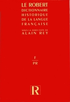 Dictionnaire historique de la langue française