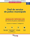 Chef de service de police municipale 2021 2022 - Concours et examens Catégorie B