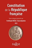 Constitution de la République française. 2019