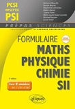 Formulaire MPSI/PCSI/PTSI/PSI - Maths - Physique-chimie - SII - Nouveaux programmes
