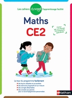 Dyscool - Maths CE2 - Cahier de Maths CE2 - Adapté aux enfants dys ou en difficulté
