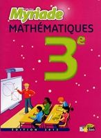 Maths 3e myriade manuel 2012 - Petit format