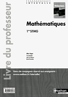 Mathématiques - 1re STMG - livre du professeur