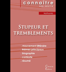 Fiche de lecture Stupeur et tremblements de Amélie Nothomb (analyse littéraire de référence et résumé complet)