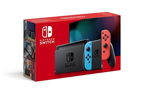 Nintendo Switch avec paire de Joy-Con Rouge Néon et Bleu Néon 