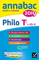 Annales Annabac 2019 Philosophie Tle L, ES, S - Sujets et corrigés du bac Terminale séries générales