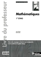 Mathématiques - 1re STMG - livre du professeur
