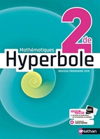 Mathématiques Hyperbole 2de - Manuel élève (nouveau programme 2019)