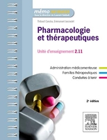Pharmacologie et thérapeutiques - UE 2.11 - Semestres 1, 3 et 5